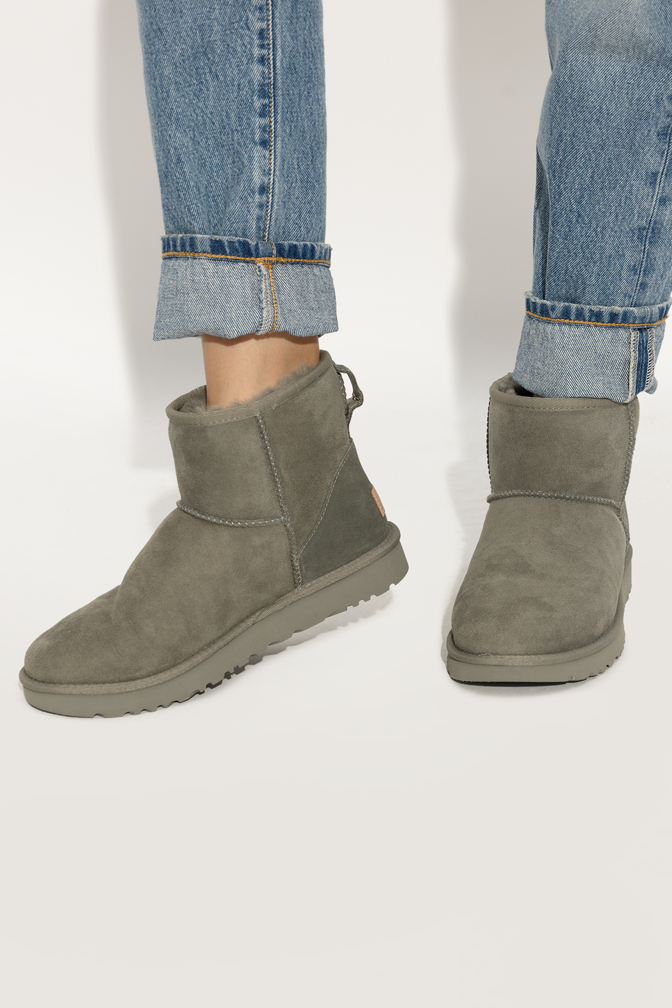 UGG Classic Femme Mini Sorte stovler med skjult kilehael SchaferandweinerShops HK Green Classic Ultra II snow boots UGG